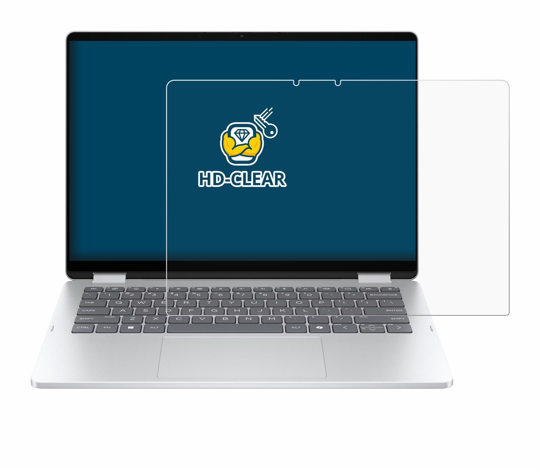 BROTECT Displayschutzfolie Schutzfolie für HP OmniBook 5 Flip 2-in-1 14-fp0770ng, Displayschutz Schutz Folie Klar Transparent