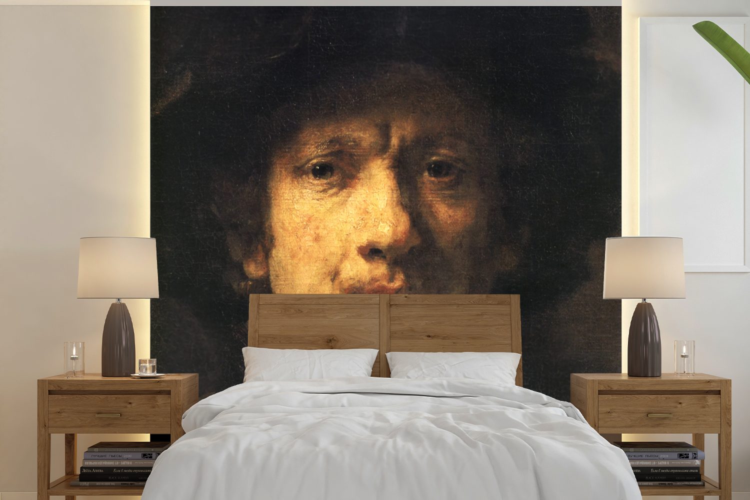 Schlafzimmer, van Rijn, Gemälde Tapete Vinyl Matt, Wohnzimmer Selbstbildnis St), - oder bedruckt, Wandtapete für von Rembrandt MuchoWow (5 Fototapete
