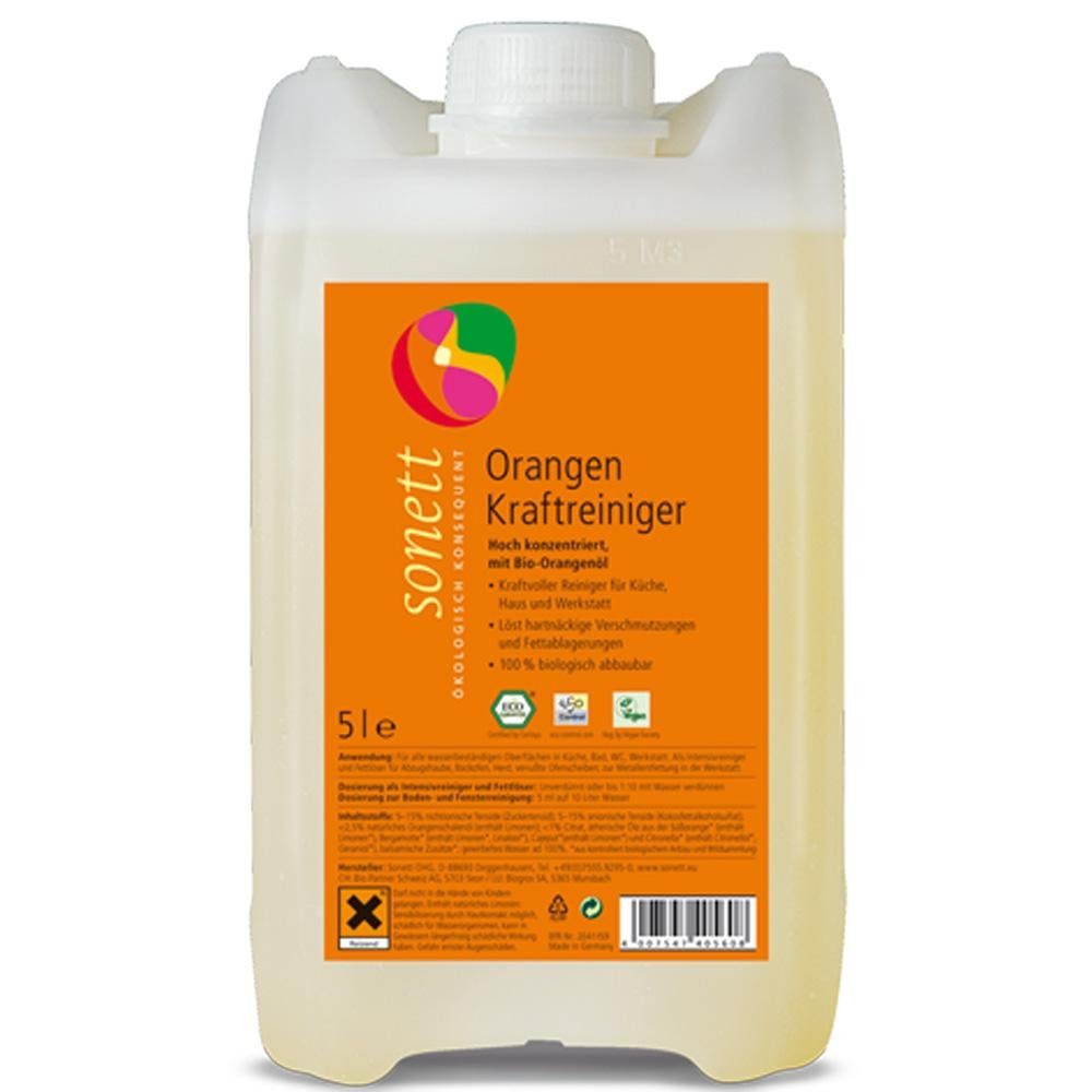 Sonett Orangen Kraftreiniger - Kanister 5L Zitronenreiniger