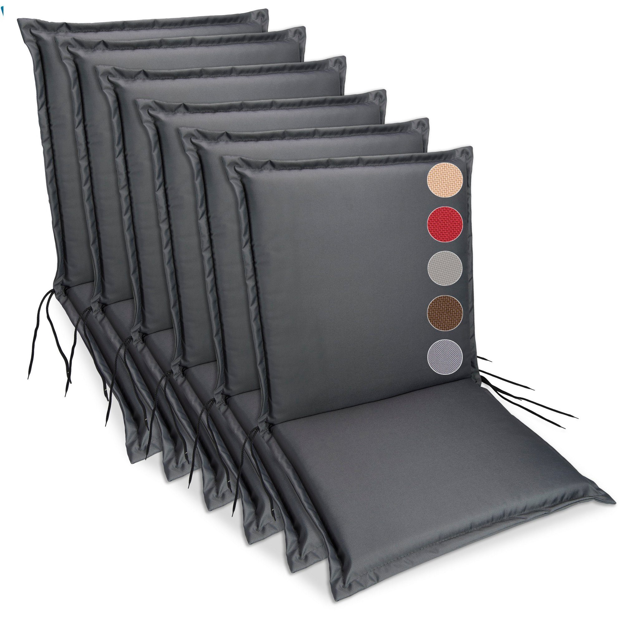 sunnypillow Liegenauflage Niedriglehner Auflage Gartenstuhlauflage, 100 günstig online kaufen