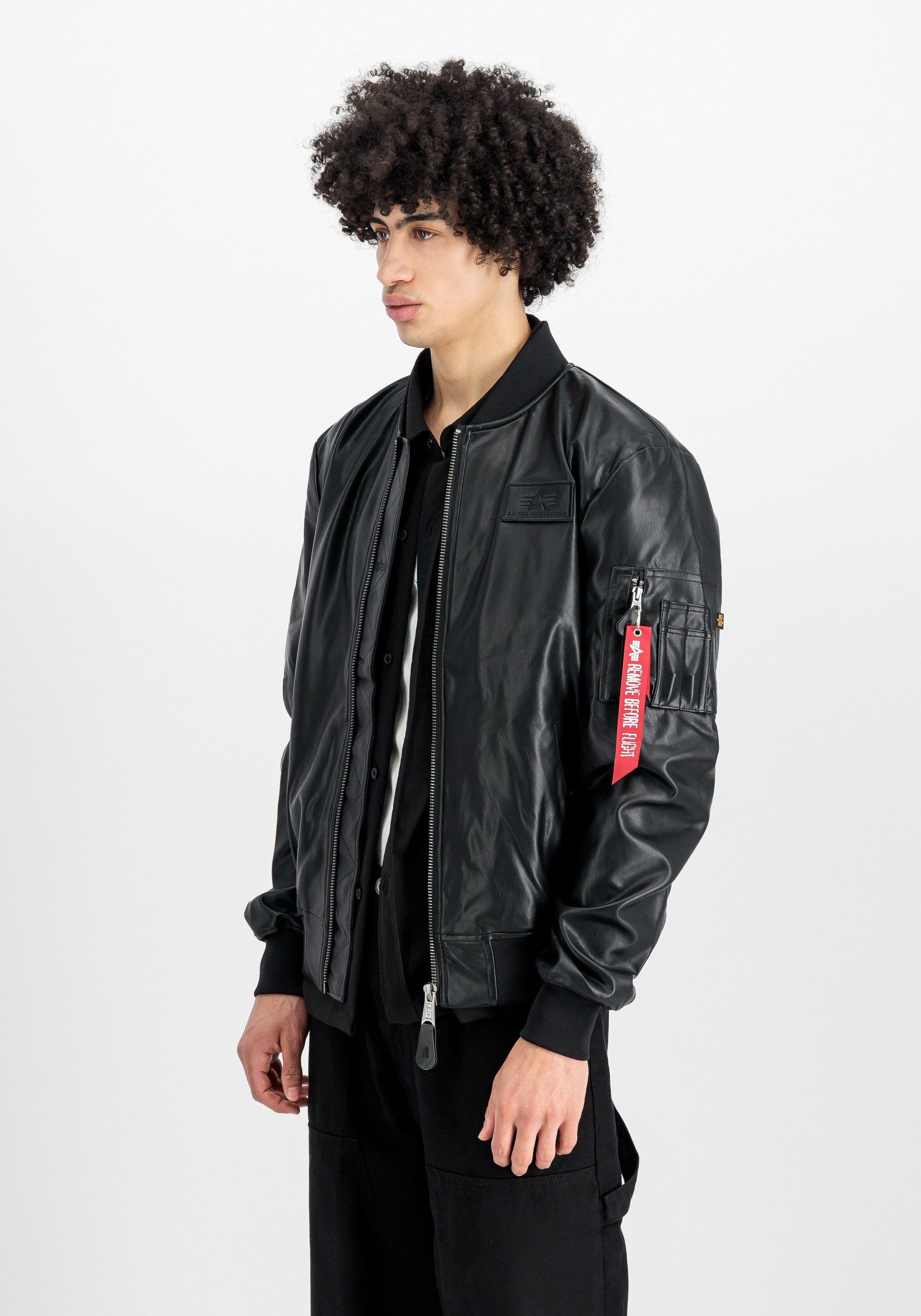 Alpha Industries Lederjacke MA-1 VF Vegan Leather Light