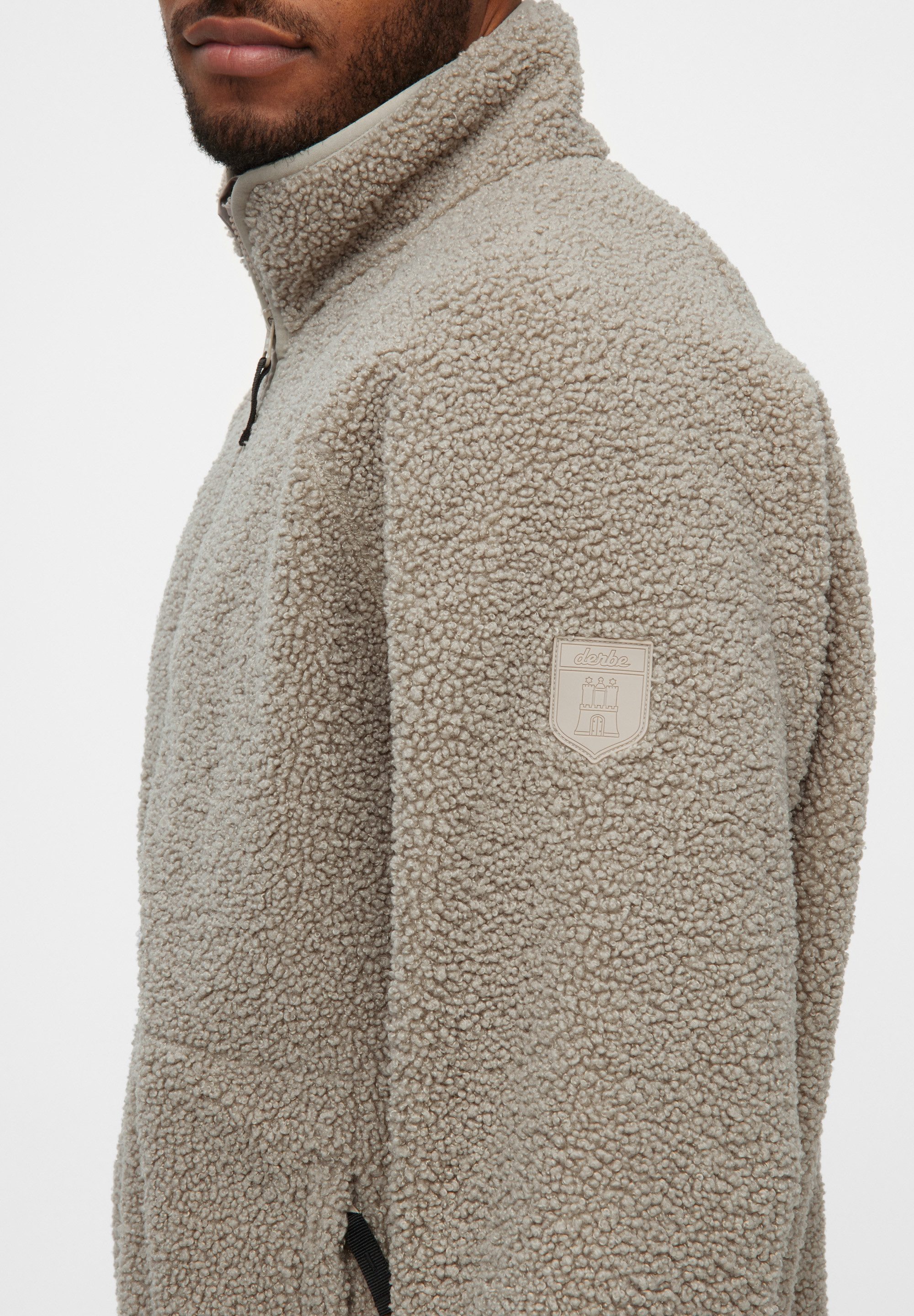Derbe Fleecejacke Kuschelby Recyceltes Fleece, Jersey innen, Taschen mit Reißverschluss
