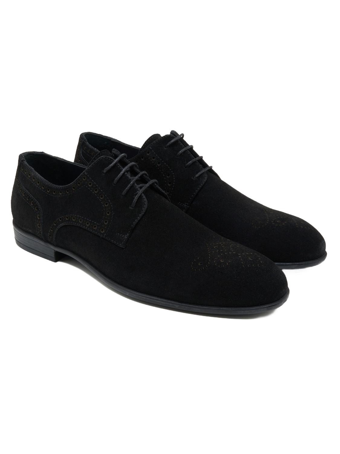 Desa Desa Herren-Schnürschuhe aus Leder – Ledersohle, atmungsaktiv, flacher Walkingschuh