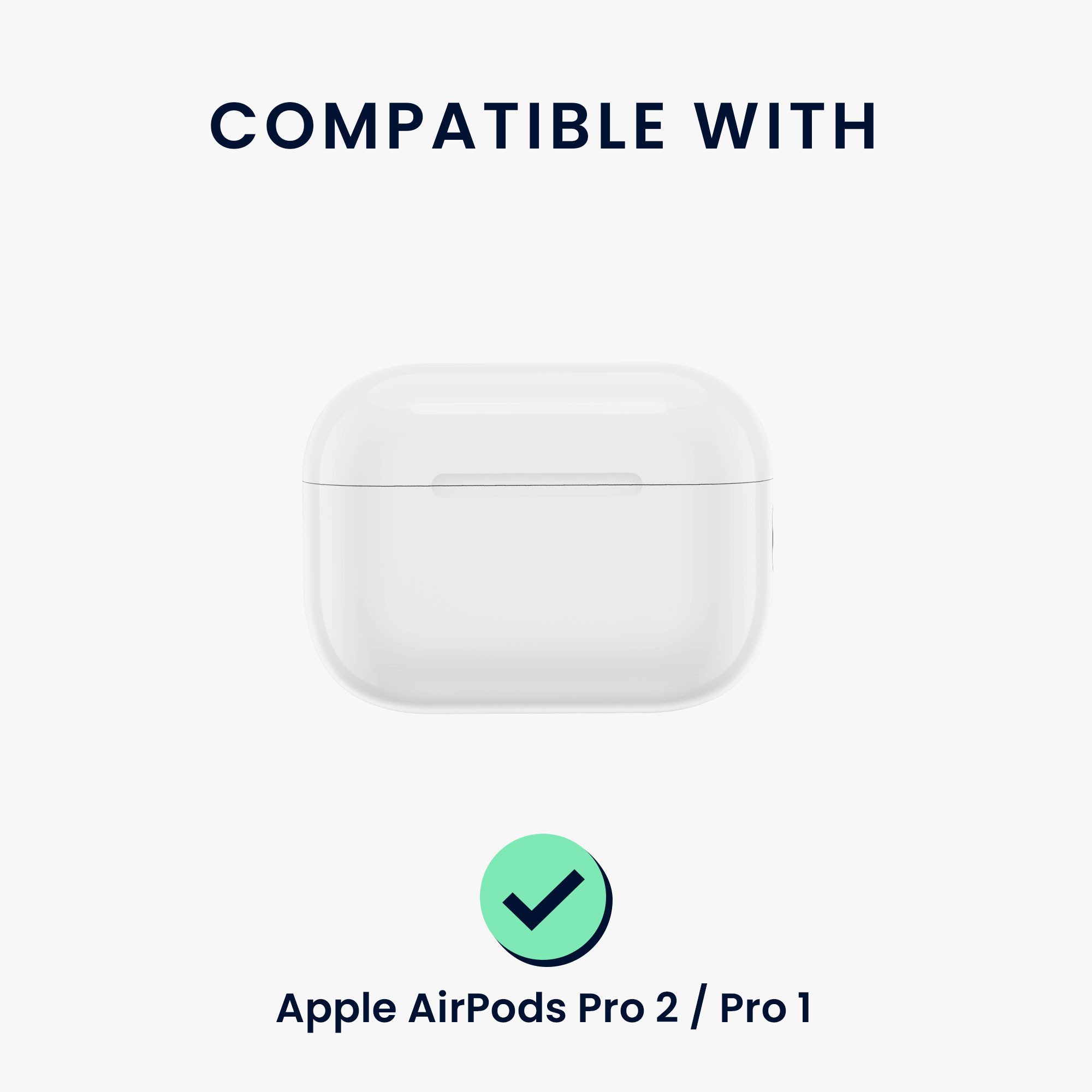 kwmobile Kopfhörer-Schutzhülle Kopfhörer Case fürApple Airpods Pro 2 / Pro 1 Hülle, Headphones TPU Cover mit Standfunktion und Sicherheitsverschluss