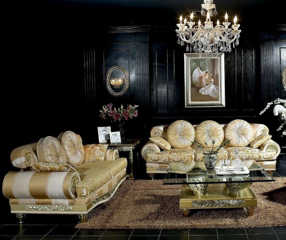 JVmoebel Sofa, Klassische Sofagarnitur 3+2 Barock Antik Sofa Couch Stil Rokoko