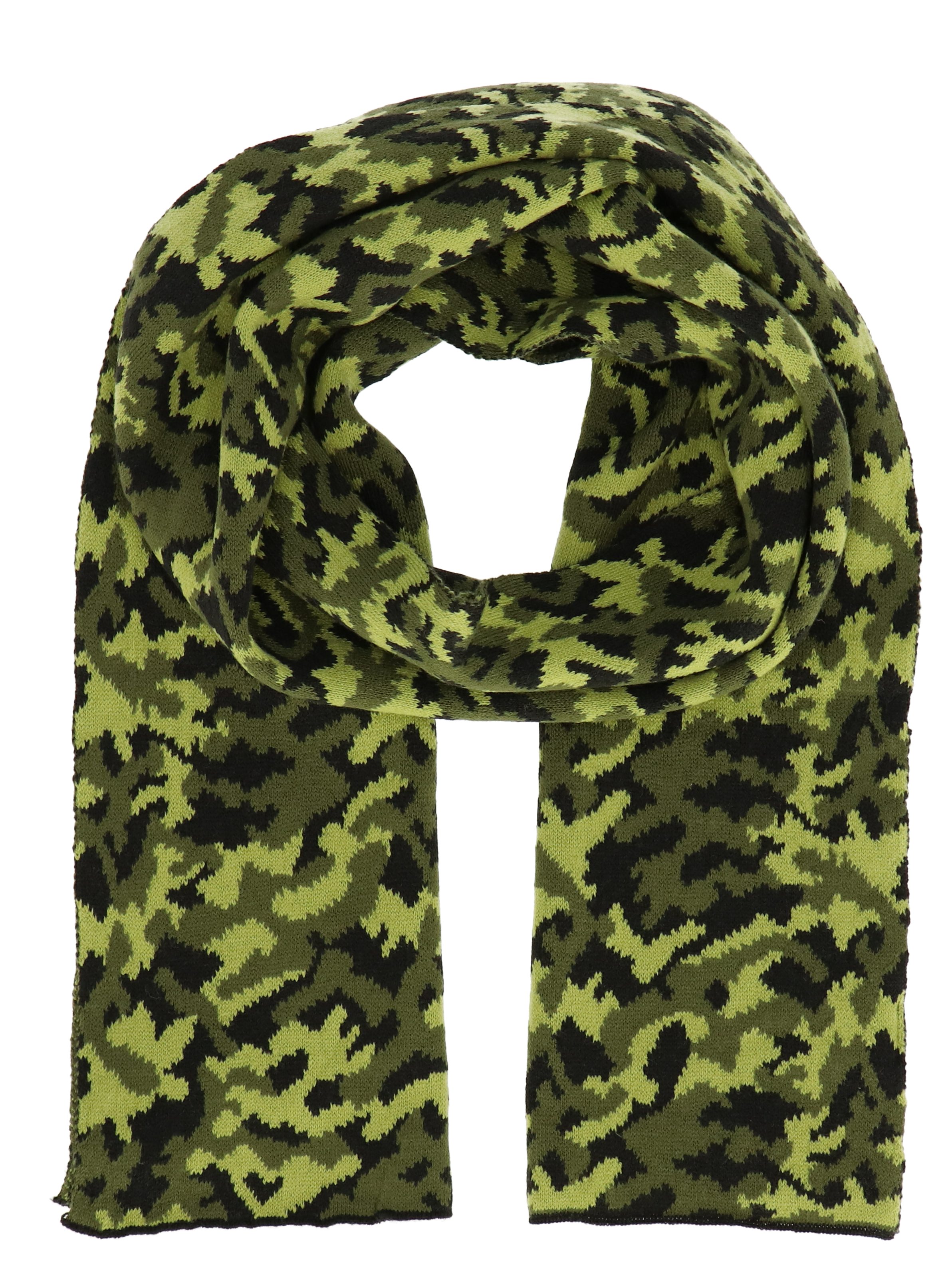 halsüberkopf Accessoires Schal Schal Tarnmuster, moderner Camouflage-Schal grün | Modeschals