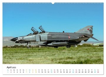 CALVENDO Wandkalender Die letzten McDonnell Douglas F-4 Phantom II (Premium, hochwertiger DIN A2 Wandkalender 2023, Kunstdruck in Hochglanz)