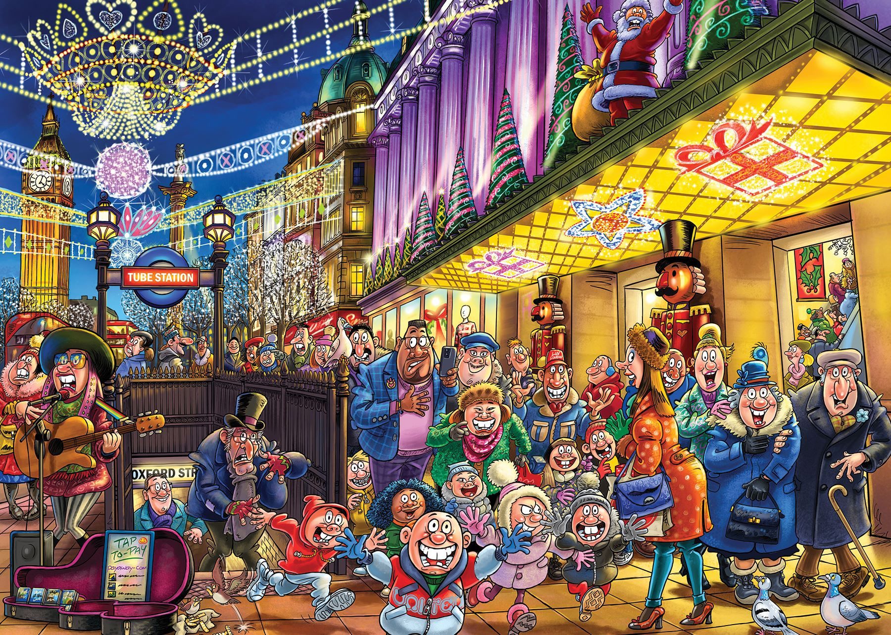 Jumbo Spiele Puzzle Wasgij Christmas 20 - Christmas Carol 2x1000 Teile Puzz günstig online kaufen