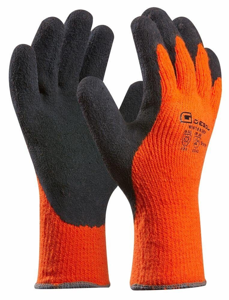 Arbeitshandschuhe orange Handschuh Grip Gebol Winter Gebol