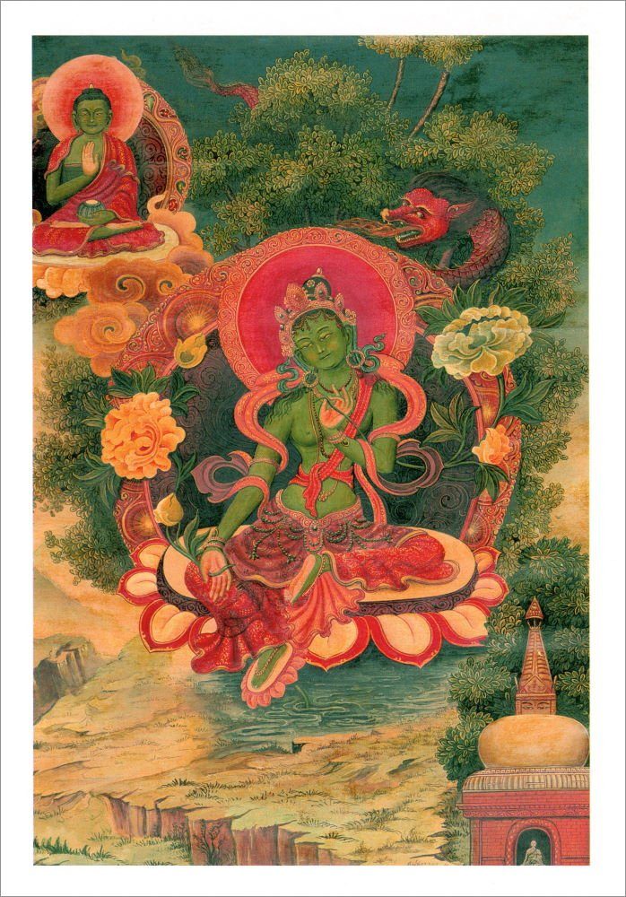 Postkarte nbuch "The Art mit 24 n Tibet" of