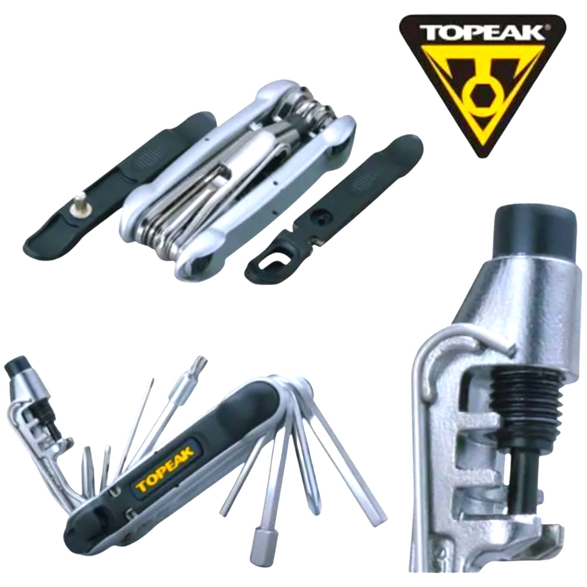 Topeak Fahrrad-Montageständer Topeak Hummer 2 Fahrrad Multi Tool MTB Kettennieter Torx Reifenheber | Fahrradmontageständer