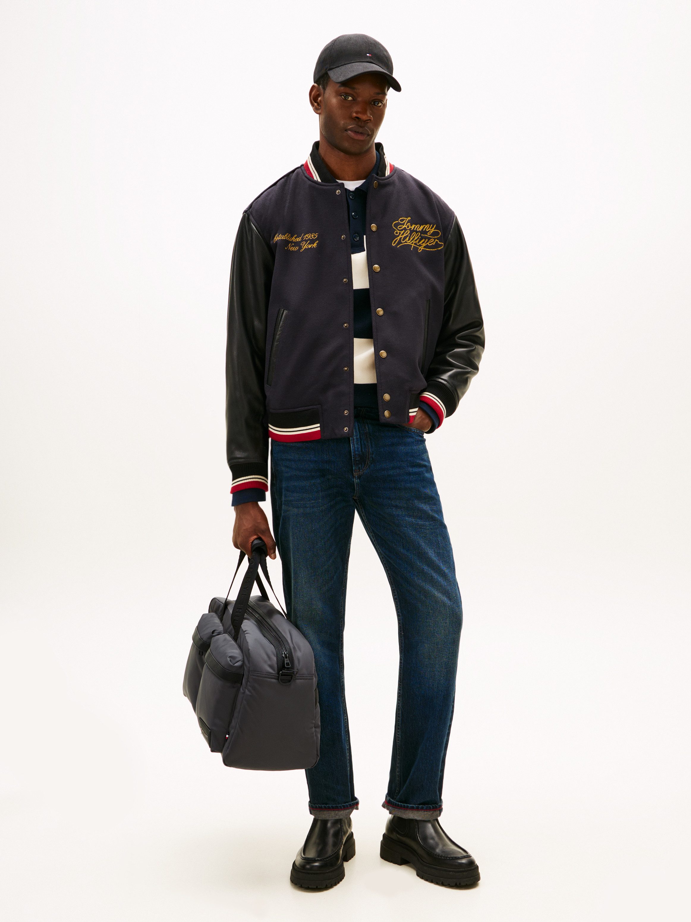 Tommy Hilfiger Weekender TH REPREVE DUFFLE, Men Umhängetasche, Reistasche, Urlaubstasche mit Logo-Aufnäher