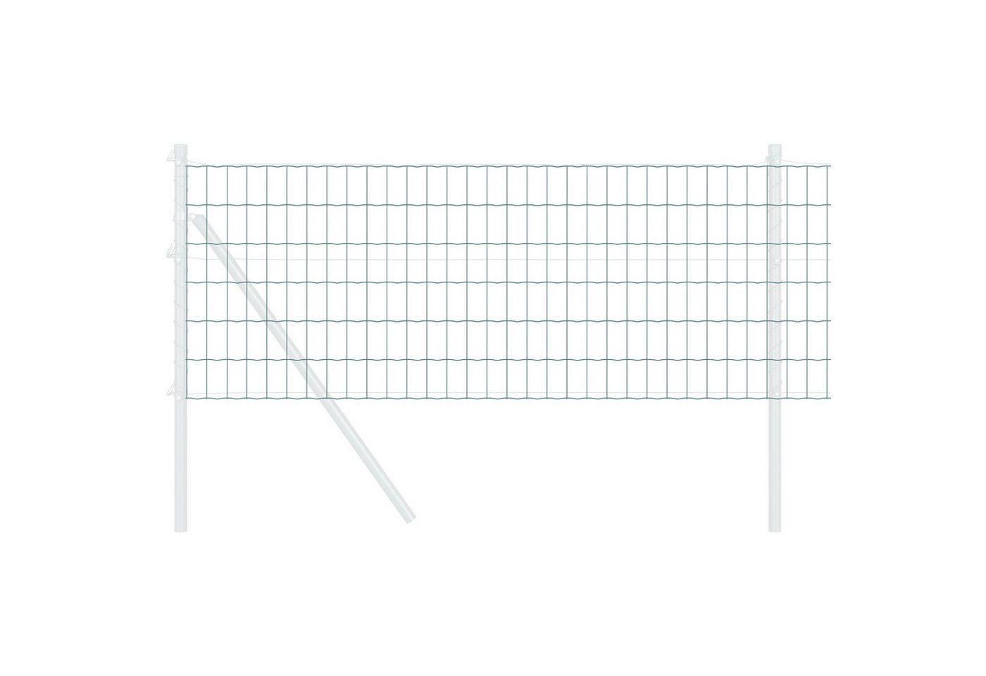 Thumbnail - vidaXL Gartenzaun Eurozaun Grün 0,4 x 25 m Stahl, (1-St)