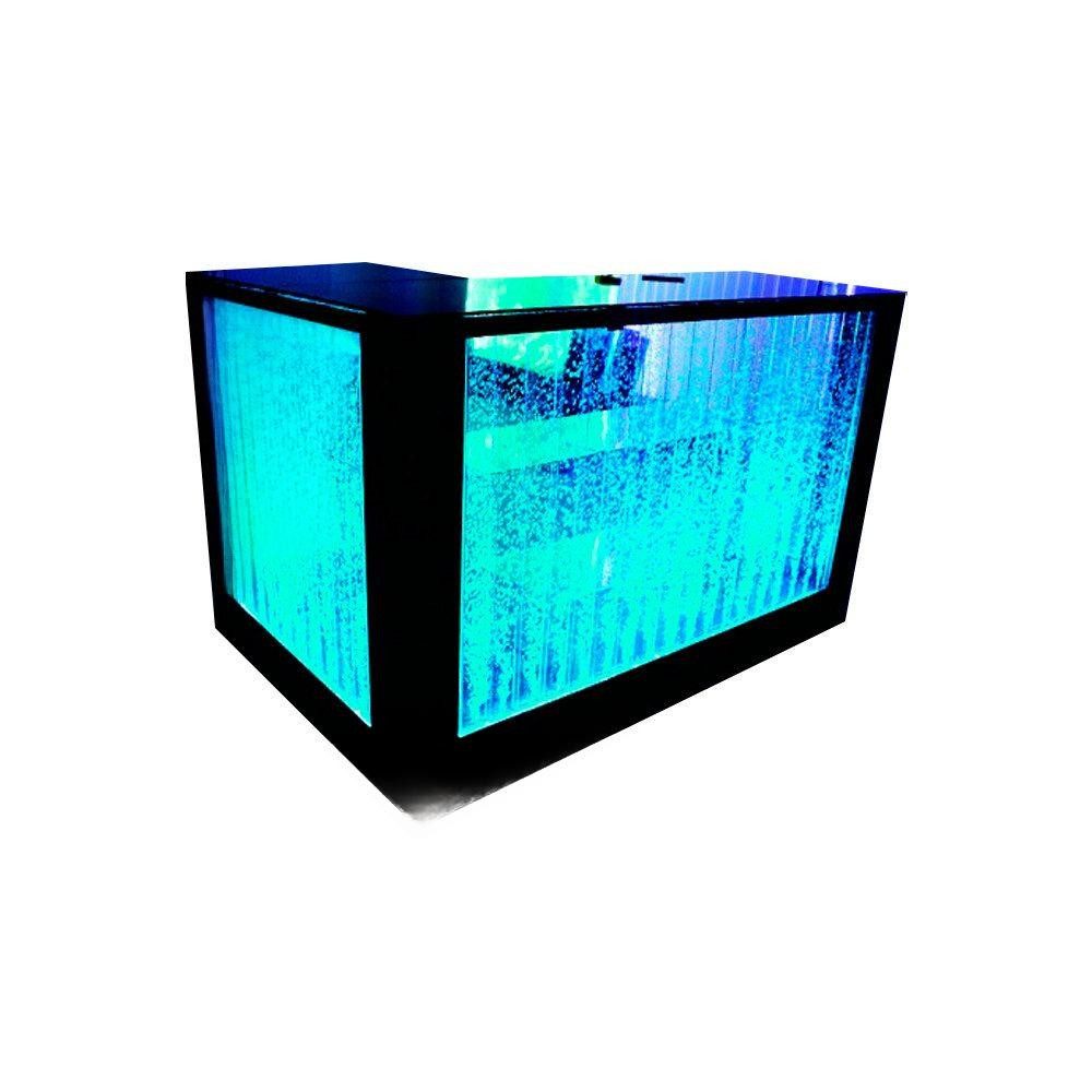 JVmoebel Empfangstheke Beleuchteter Wandbartisch mit Regal - Elegante Bartheke aus Wasser, Made in Europa