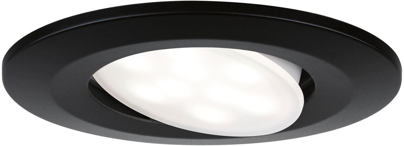 Neutralweiß, 4000K fest matt, Einbauleuchte LED schwarz Calla IP65 1x680lm 6W Paulmann integriert, 230V LED