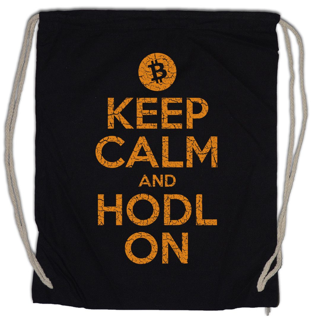 Turnbeutel Keep Calm And HODL On Turnbeutel Crypto Bitcoin Currencies