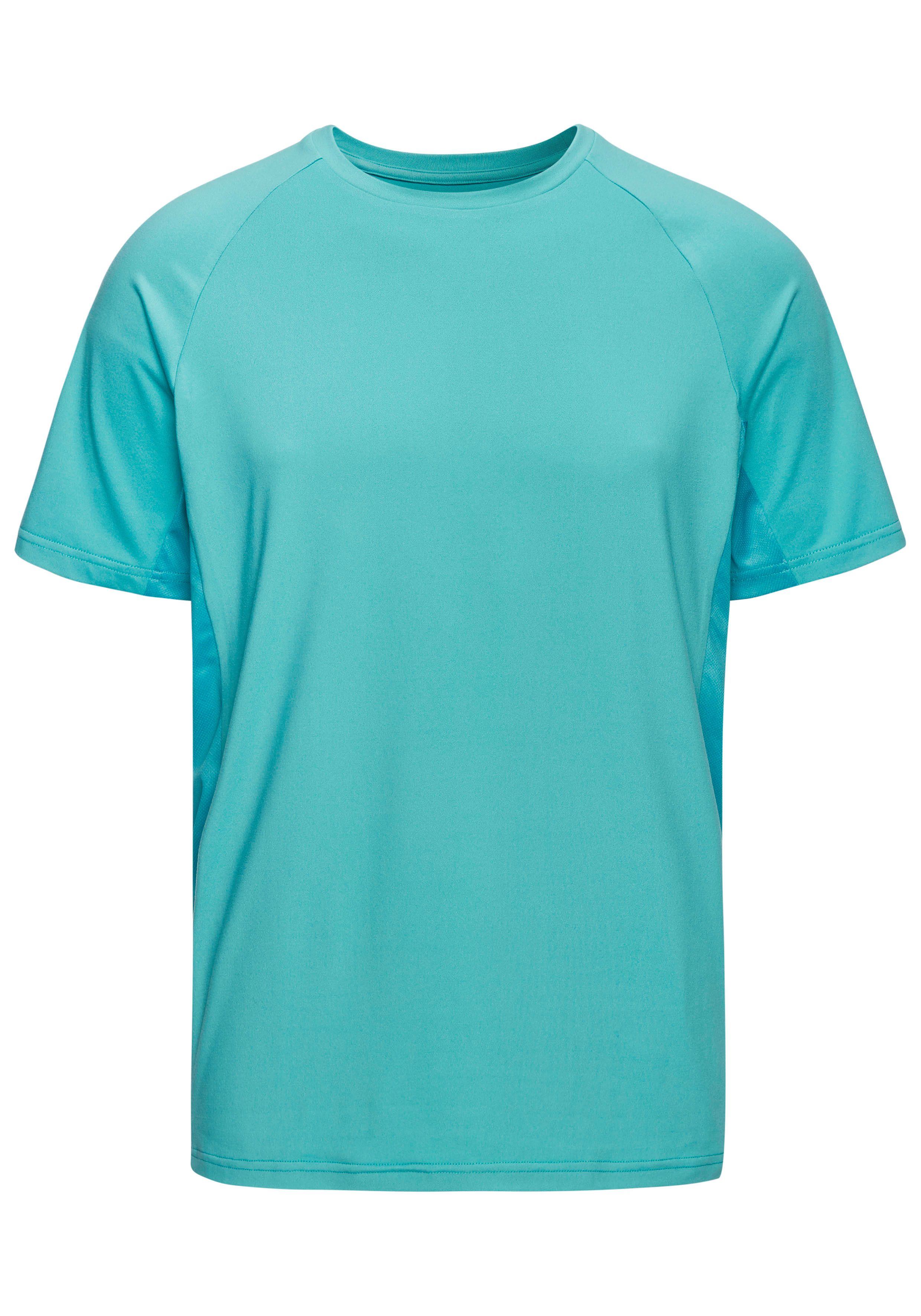 AUTHENTIC LE JOGGER Funktionsshirt mit Rundhalsausschnitt und seitlichen Me günstig online kaufen