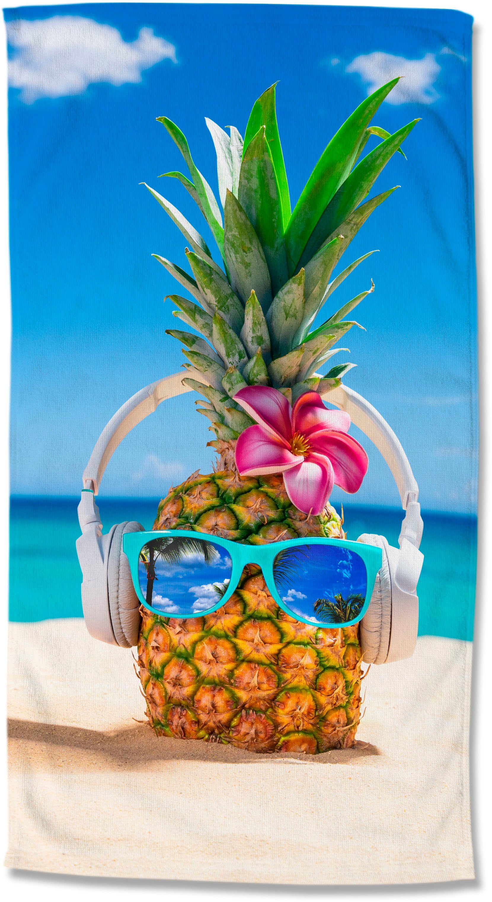 good morning Strandtuch Pineapple, Microfaser (1-St), günstig online kaufen