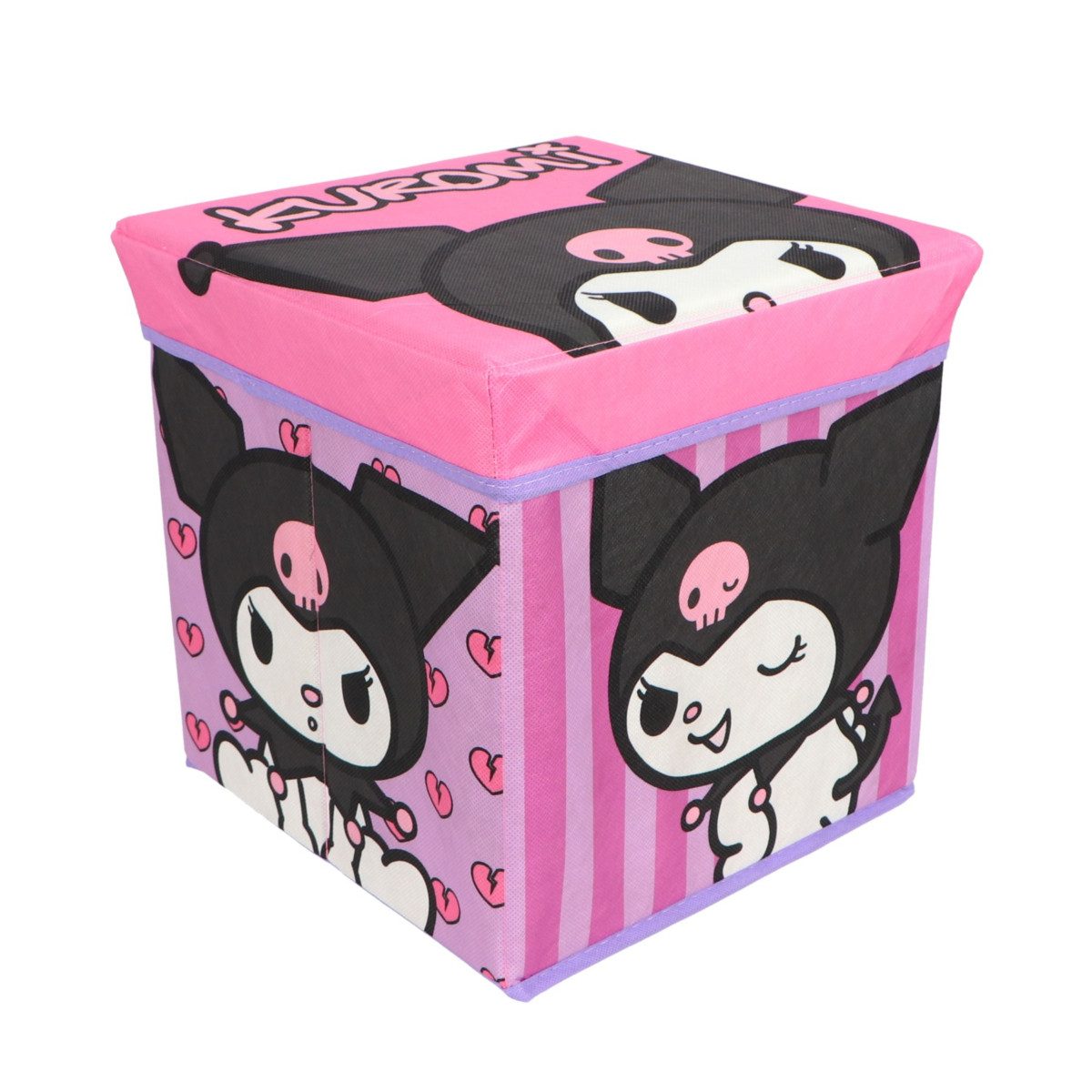 Hello Kitty Sitzhocker Aufbewahrungsbox mit Sitzfunktion und Stauraum 30 × 30 × 30 cm