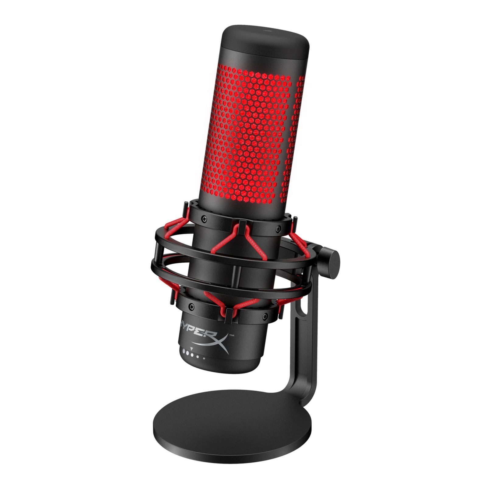 HyperX Mikrofon QuadCast - Mikrofon - USB - Rot & Schwarz