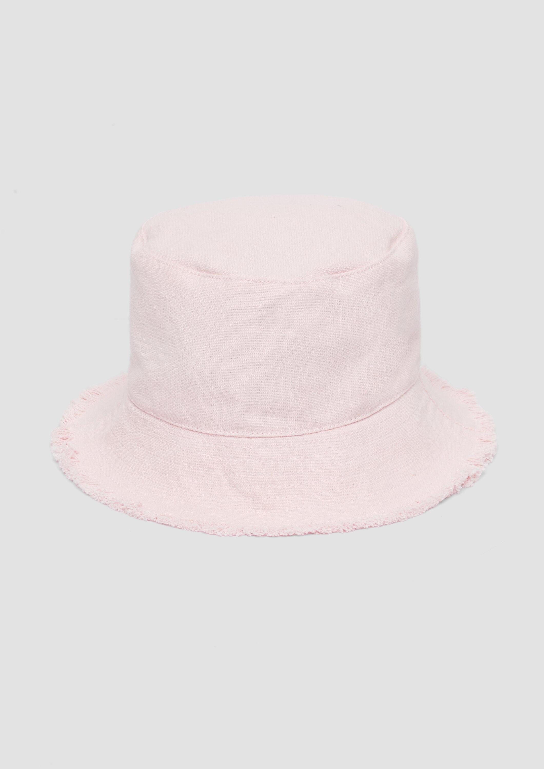 s.Oliver Filzhut Hut  Bucket-Hat aus Canvas mit Fransen