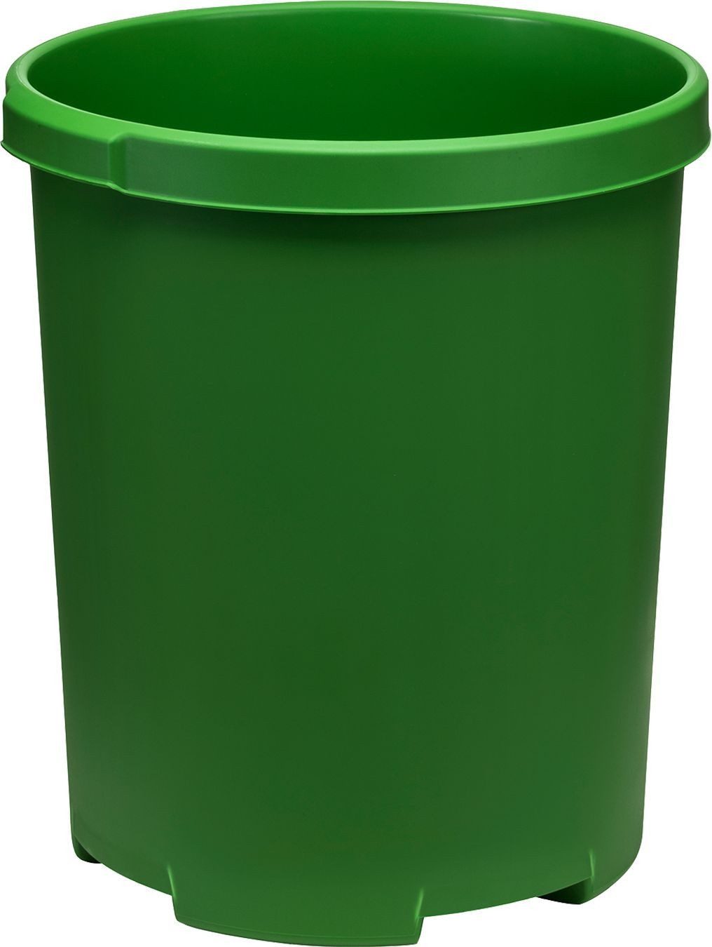 HAN-Bürogeräte Papierkorb Großpapierkorb Mobil XXL mit Griffmulden 50 Liter grün Packung mit 4 S