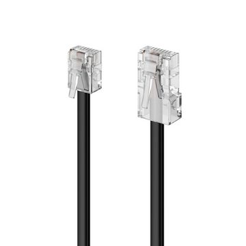 deleyCON deleyCON 2m Telefonkabel RJ11 auf RJ45 Modularkabel DSL VDSL Internet LAN-Kabel