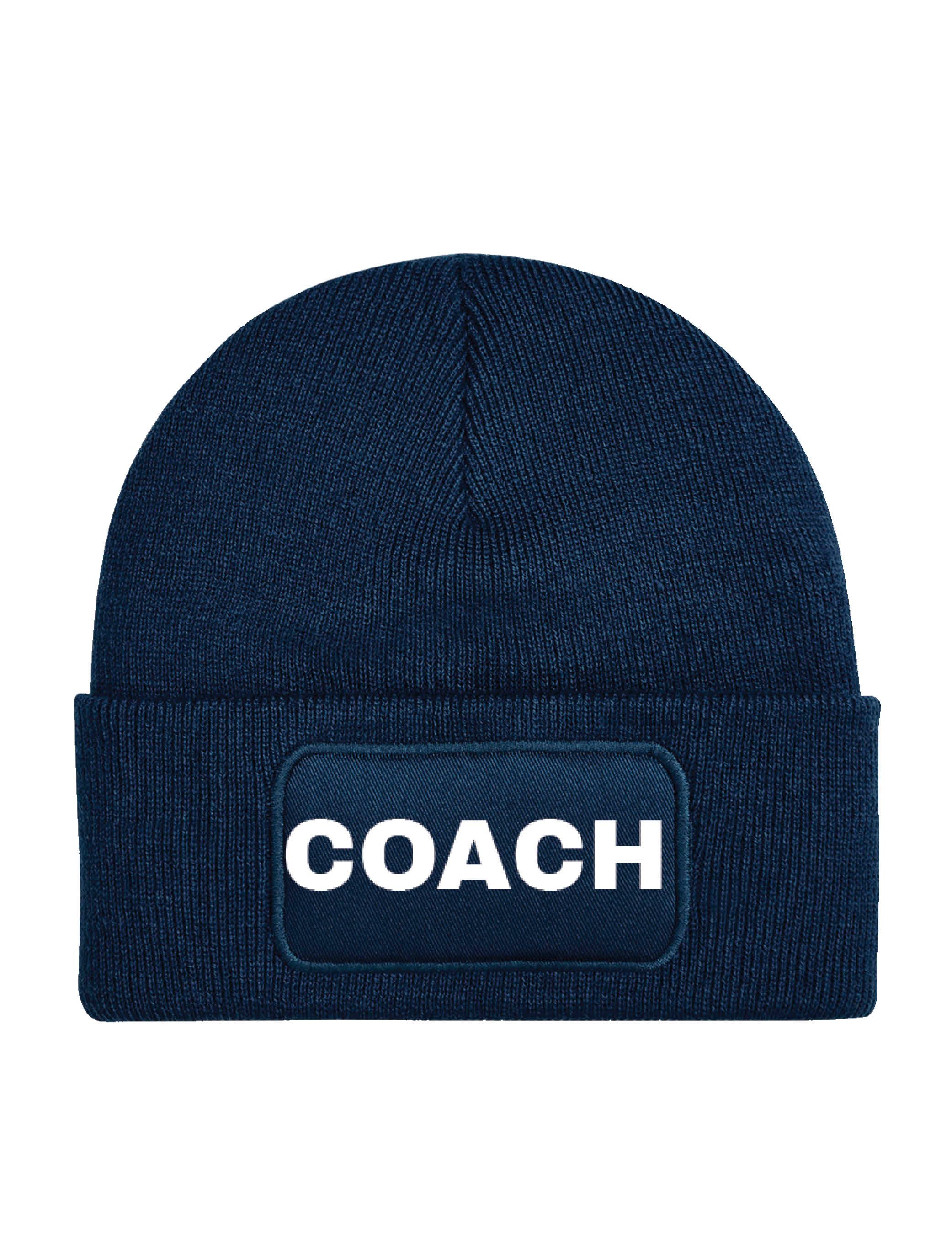 Beanie Herren & Damen unisex Mütze Beanie "Coach" Print Statement Geschenk