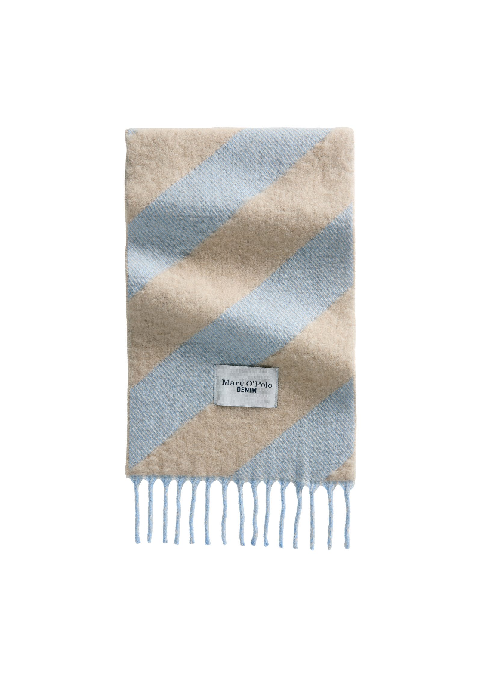 Marc O'Polo DENIM Wollschal mit diagonalen Streifen
