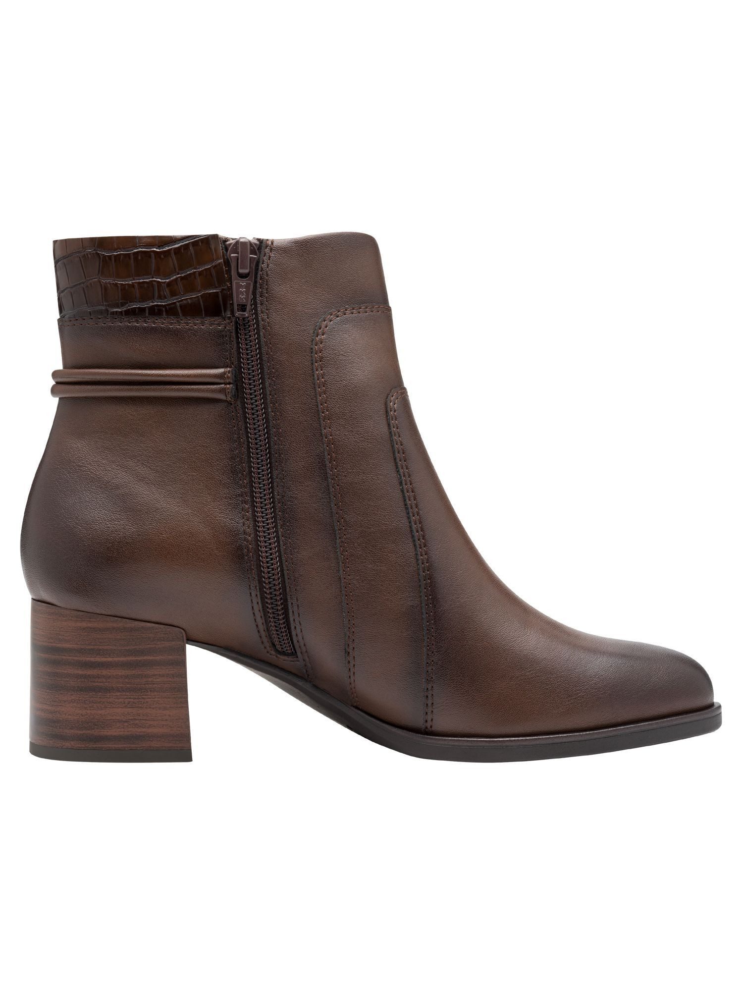 Jana Vegan, Removable Sock, Mehrweite mit Blockabsatz Stiefelette Vegan