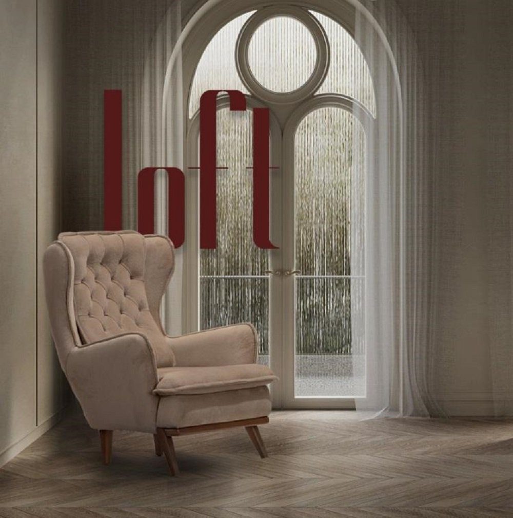 JVmoebel Neu Stil Möbel Design Luxus Sessel Textil Sessel Lounge italienischer Design