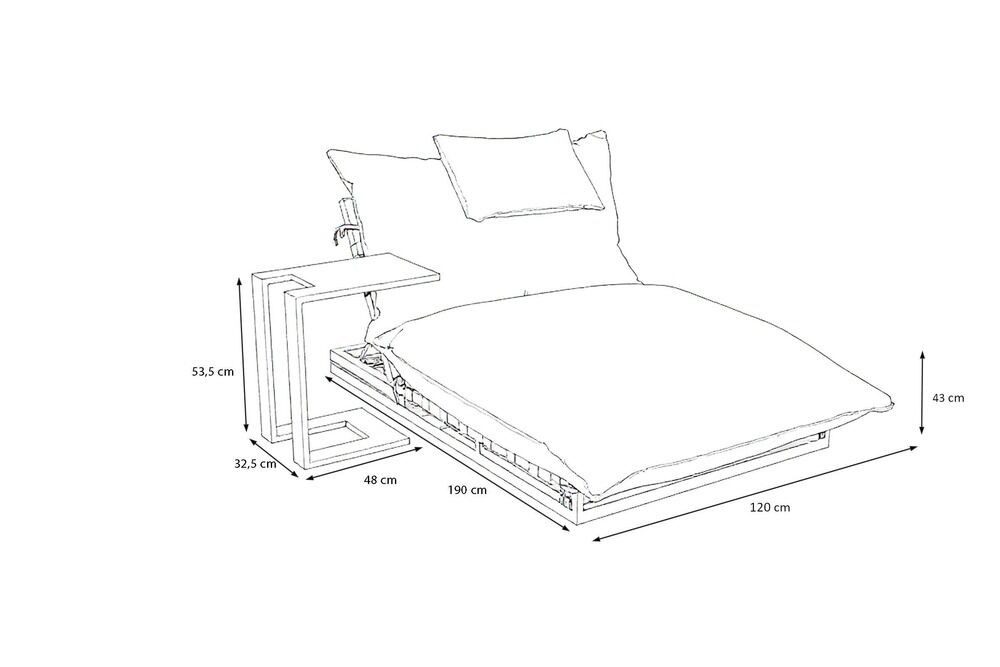 OUTFLEXX Gartenliege Taro