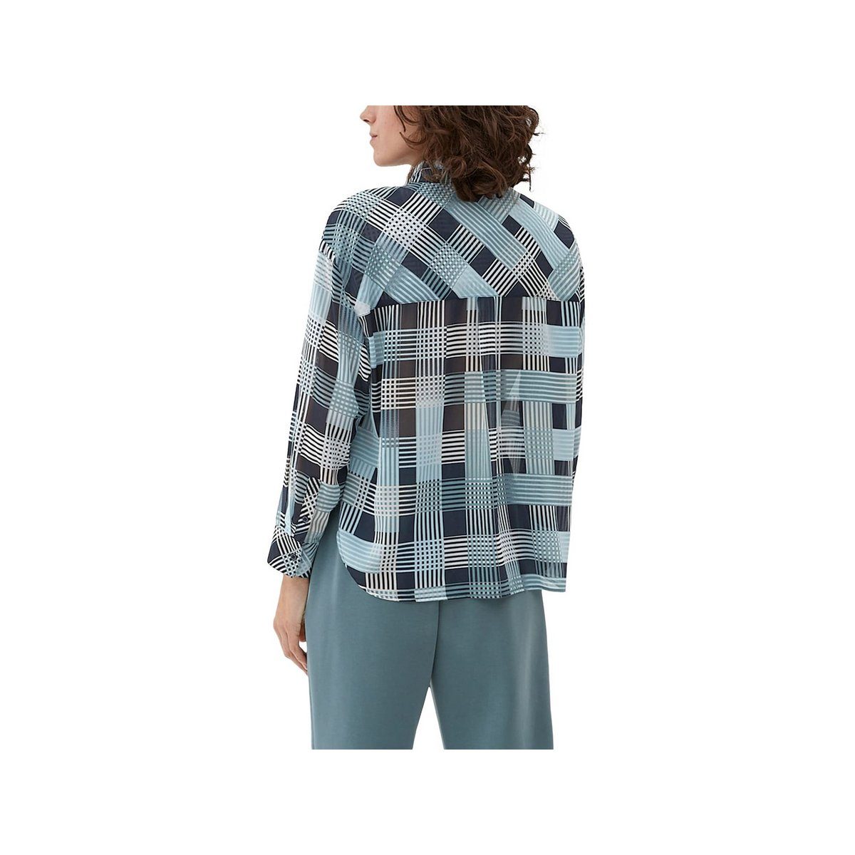 Langarmbluse Langarmbluse für Damen in blau