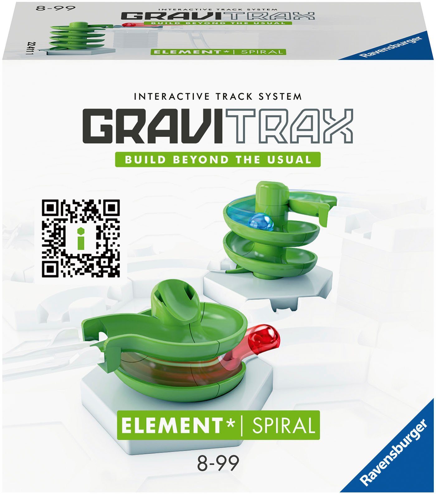 Ravensburger Kugelbahn-Bausatz GraviTrax Element Spiral, Made in Europe