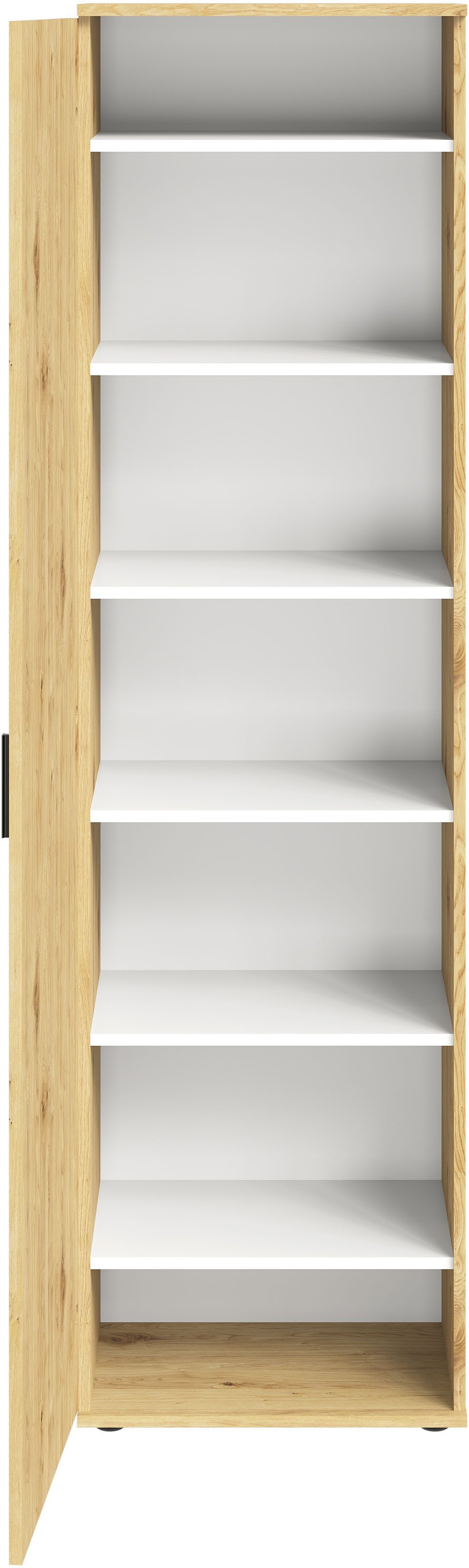 FMD Mehrzweckschrank Inca 1 Flurschr., Aktenschr., verstellb. Böden, mit/ohne Spiegel, B: 50 cm – Bild 5 von 5