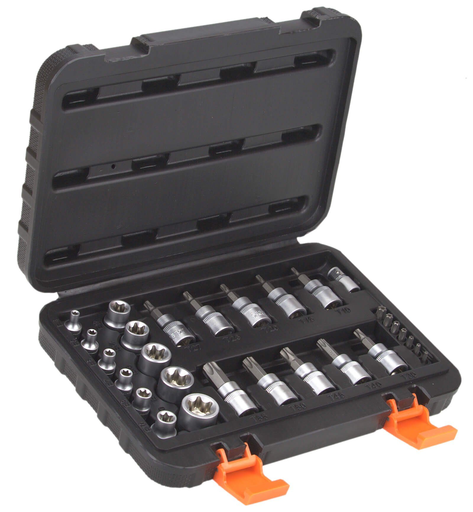 Bit-Set Torx Stecknuss Steckschlüssel Bitsatz 29 teilig im Koffer