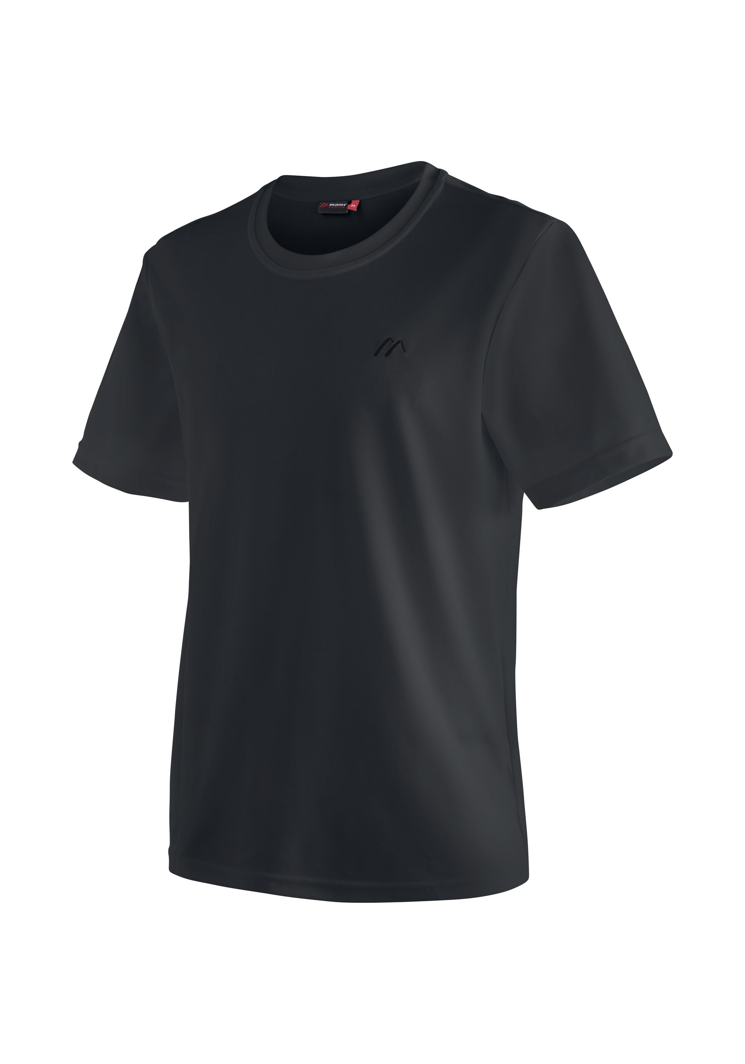 Maier Sports Funktionsshirt Walter Herren T-Shirt, rundhals pique Outdoorshirt, schnelltrocknend