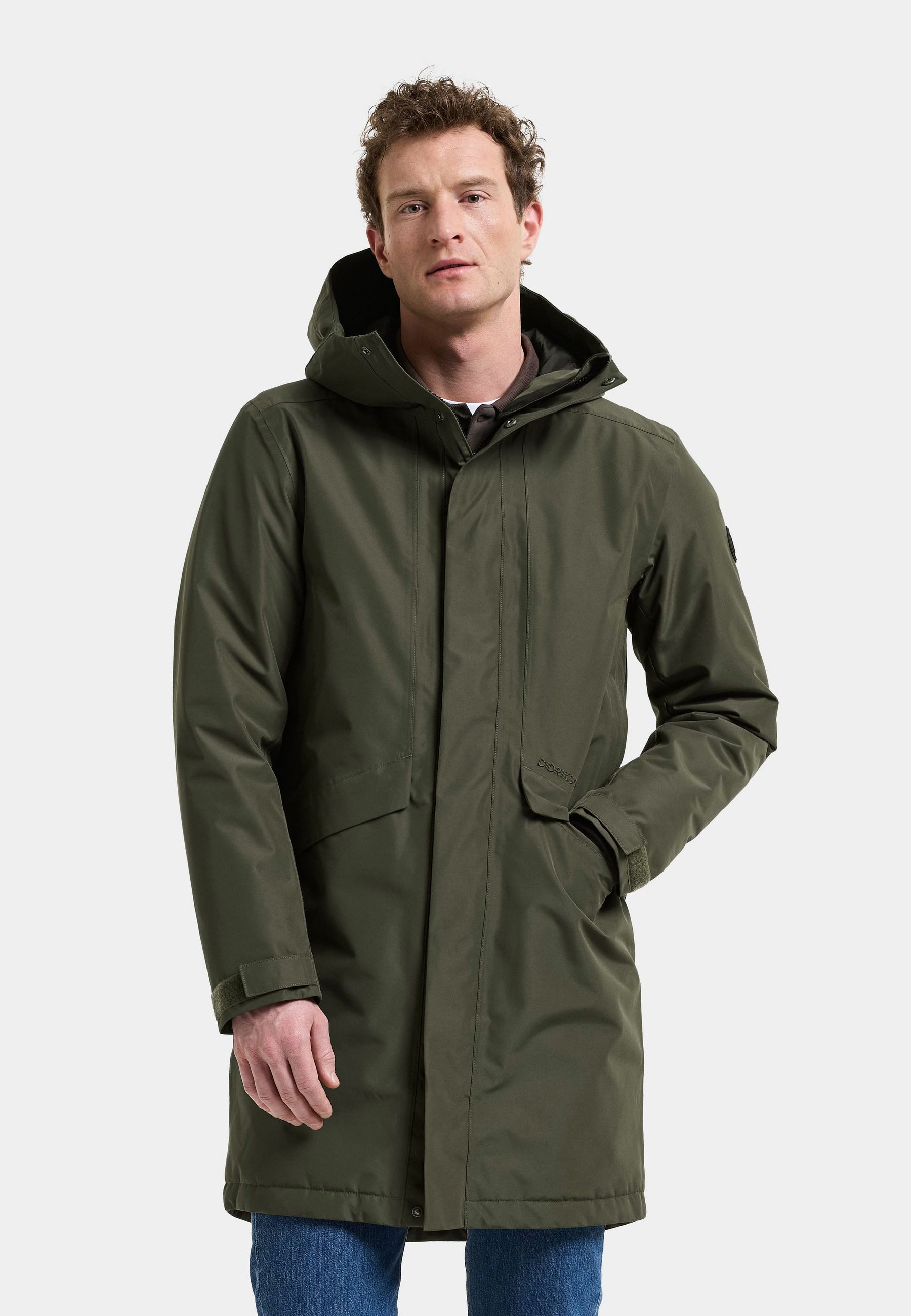 Didriksons Winterjacke Herren Wintermantel Wasserdicht KENNY mit Kapuze mit Taschen