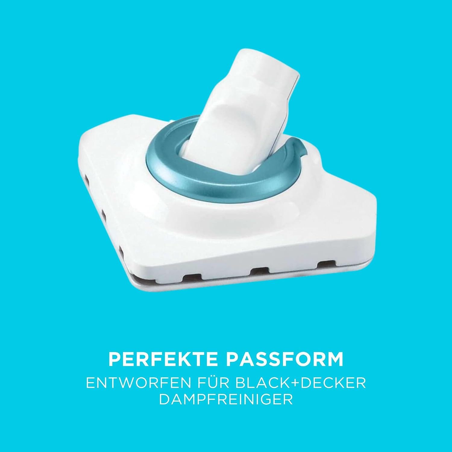 Black + Decker Dampfglätter Delta-Dampfglätter-Set für Dampfreiniger 2 Deltapads & Bürstenaufsatz