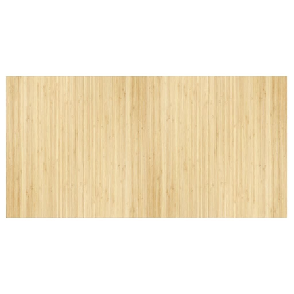 Teppich Teppich Rechteckig Hell Natur 100x200 cm Bambus