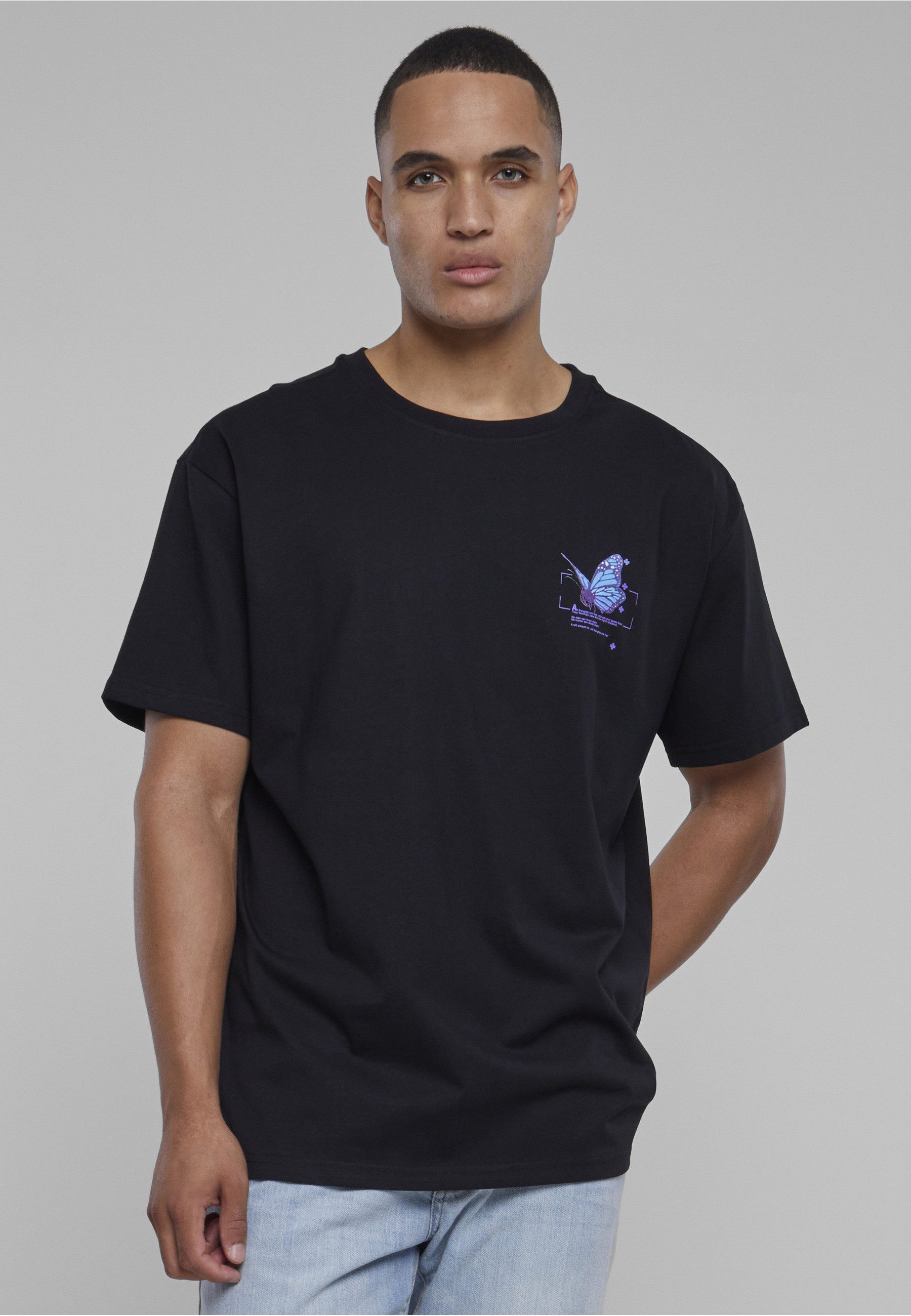 Upscale by Mister Tee T-Shirt Upscale by Mister Tee Herren Grid Head Butterfly Oversize Tee (1-tlg)