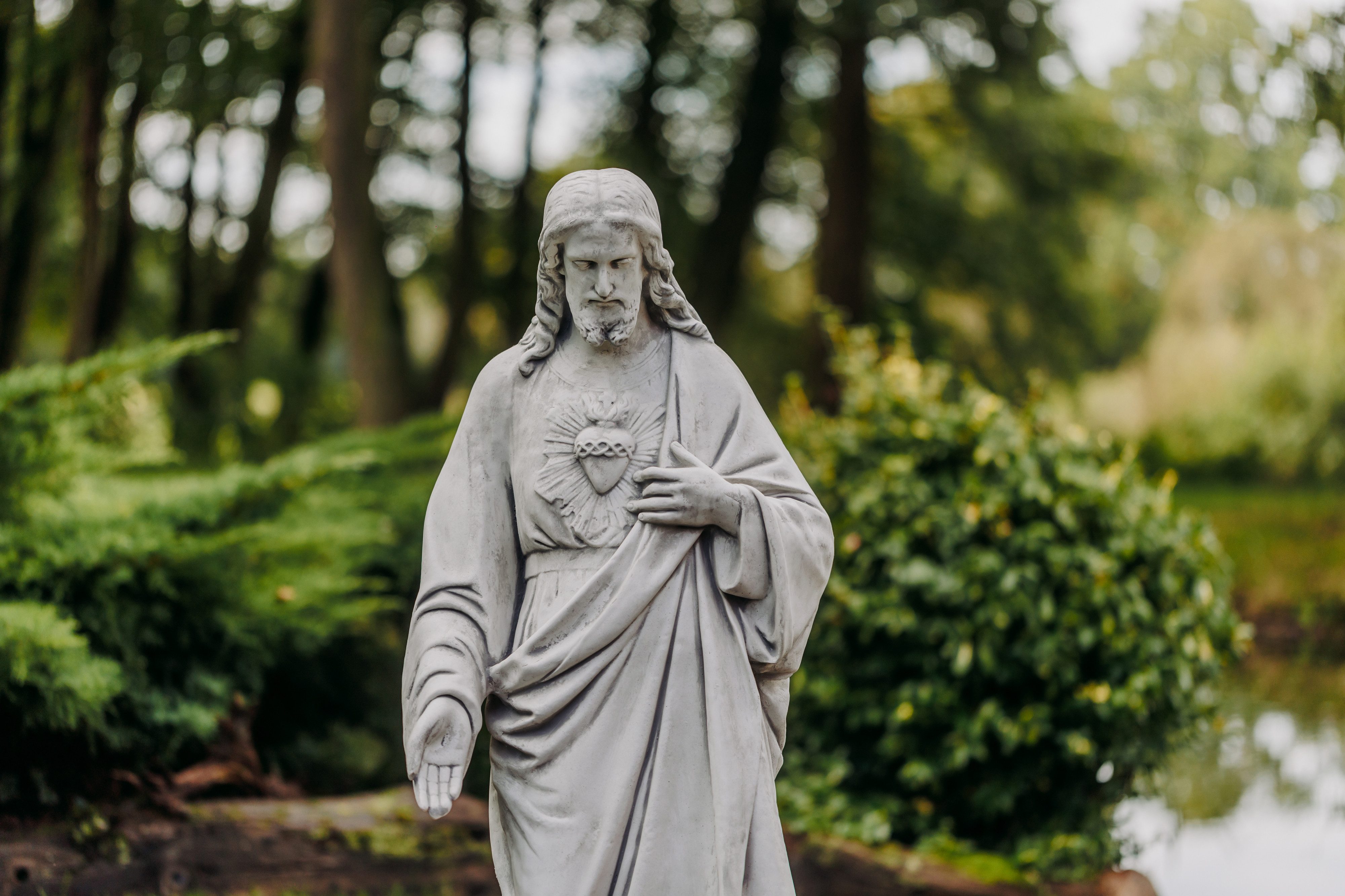 gartendekoparadies.de Gartenfigur Statue Jesus Christus, Steinfigur, H. 117 cm, 115 kg, Frostsicher