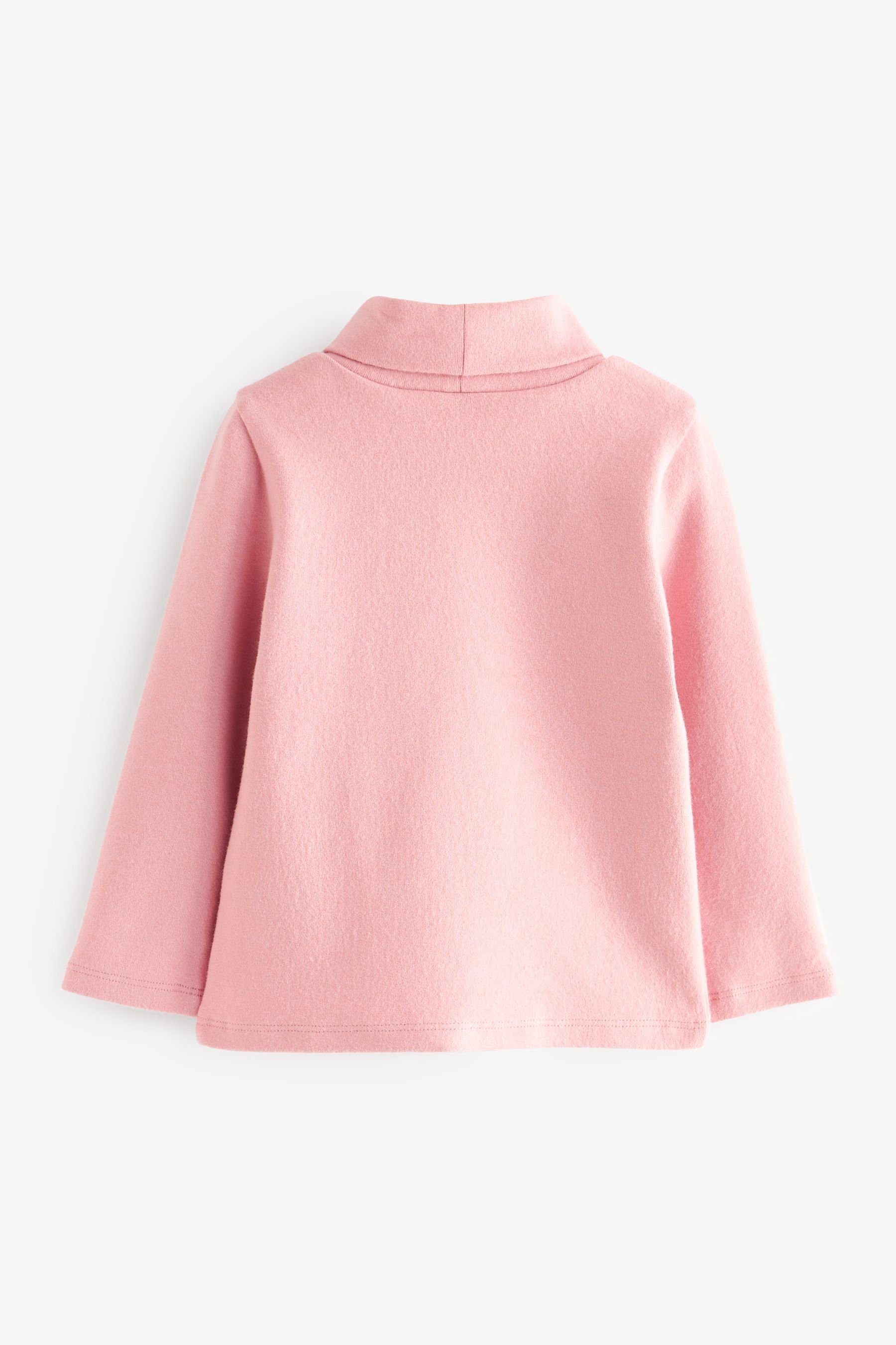 Rollkragen-Shirt Pink Next (1-tlg) Rollkragenshirt