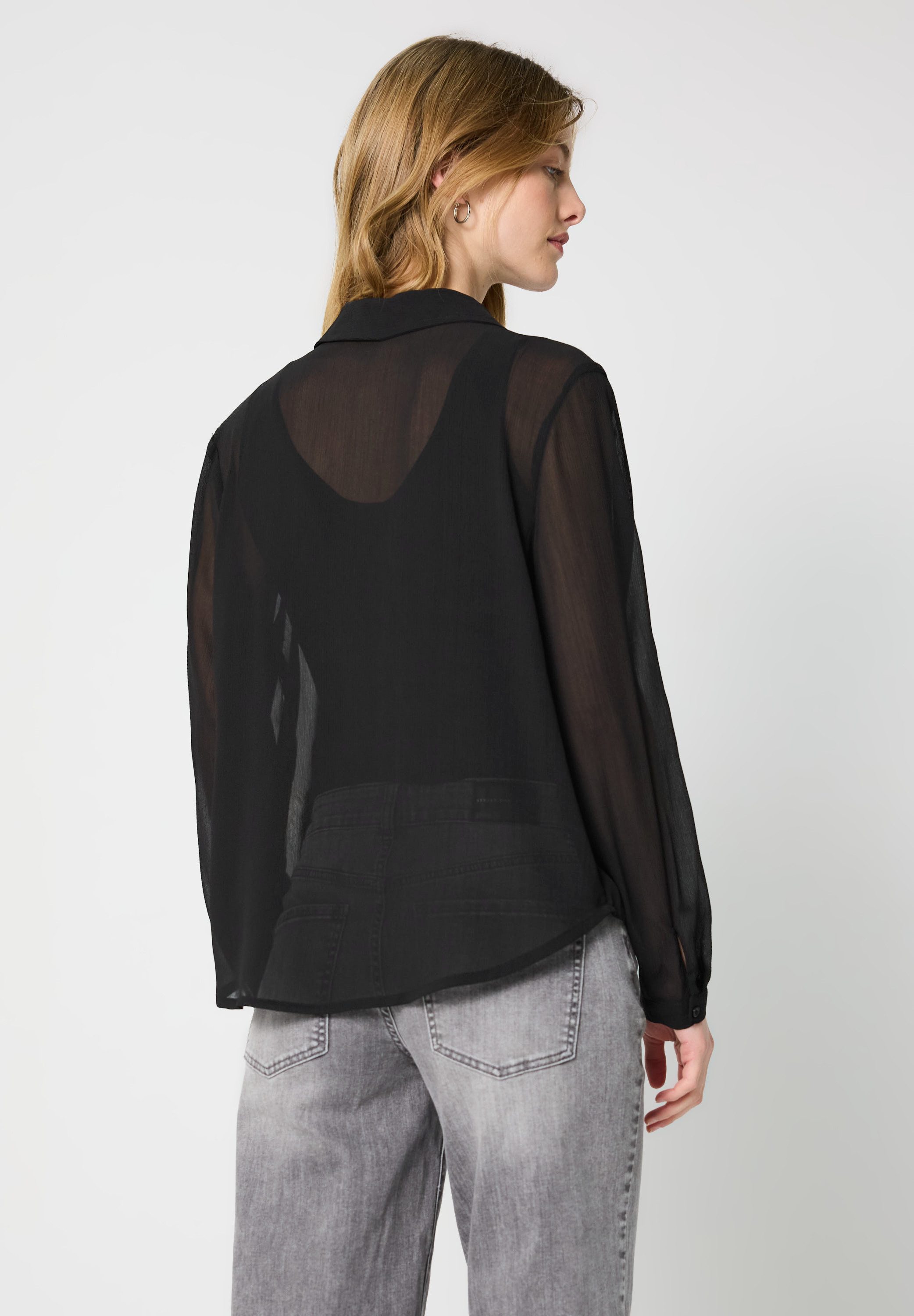 STREET ONE STUDIO Langarmbluse in Blusen-Optik günstig online kaufen