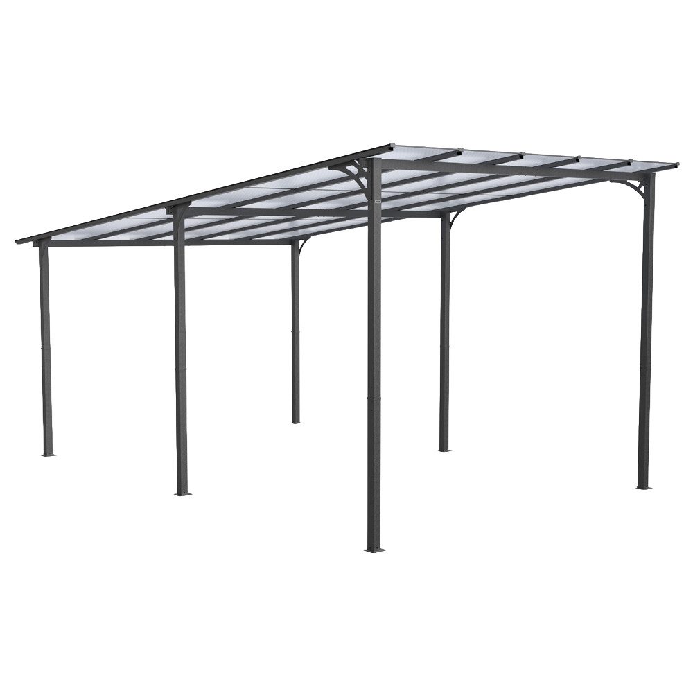 HOME DELUXE Einzelcarport Carport Freistehend - MONOS, BxT: 300x500 cm, 192 cm Einfahrtshöhe, mit Flachdach, Überdachung aus Aluminium