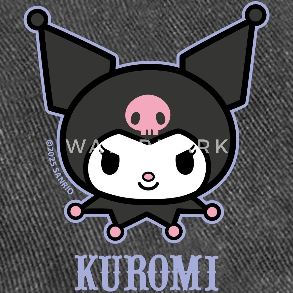 Spreadshirt Baseball Cap Kuromi Portrait Vintage Cap (1-St)