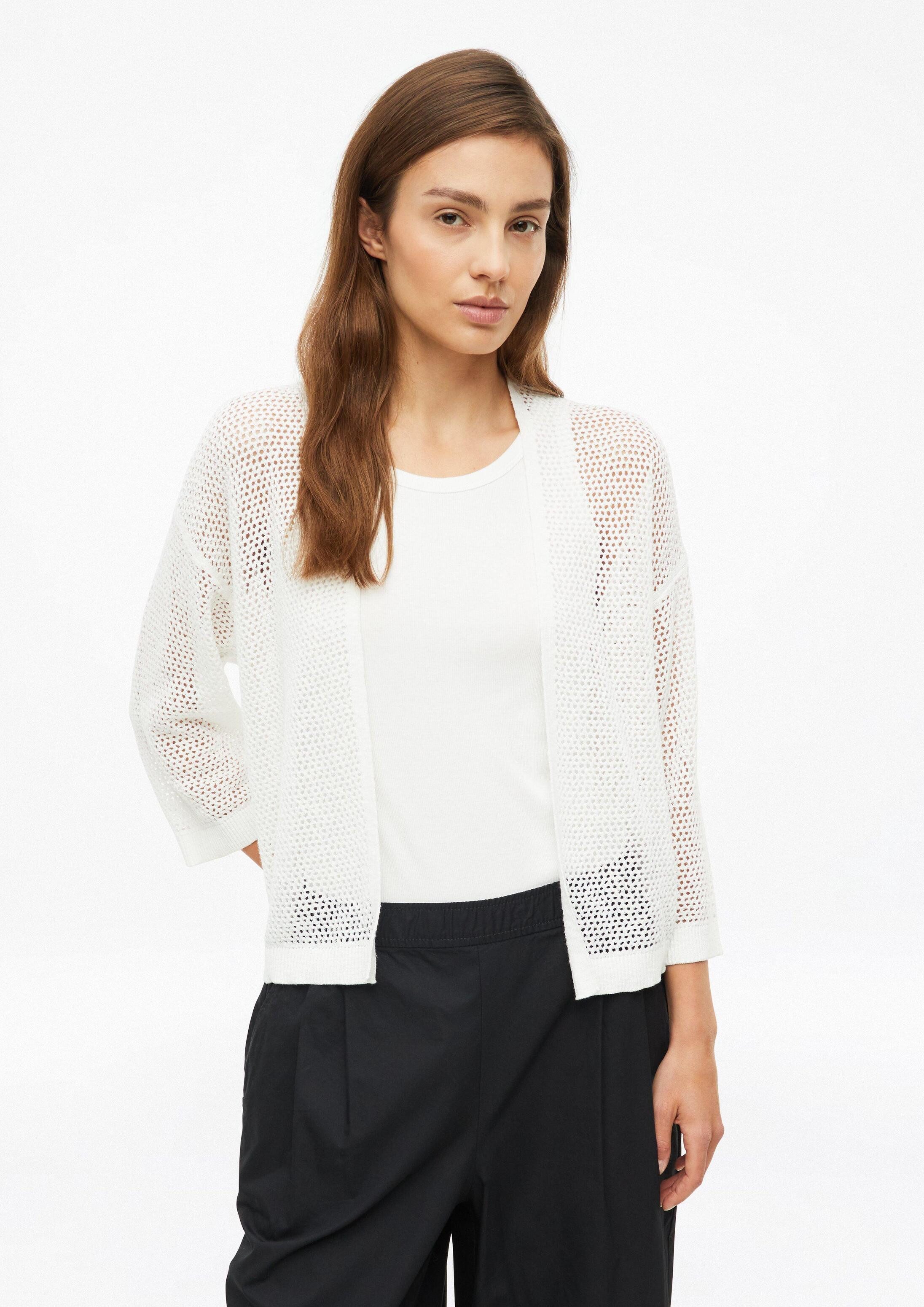 s.Oliver Cardigan Strickjacke Ajour-Strickjacke mit 3/4-Arm