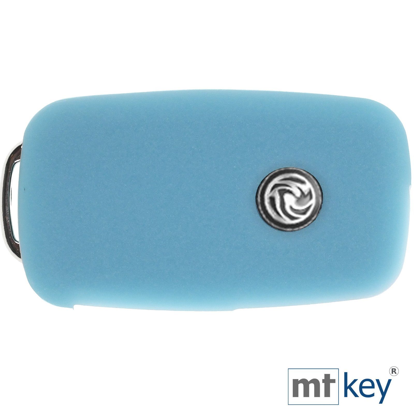 Silikon mt-key Design Seat Fluoreszierend Caddy Schlüssel Schlüsselband, Schlüsseltasche Wabe Tasten Sharan T5 4 Schutzhülle Autoschlüssel VW Alhambra Multivan Glowblue Blau für T6 +