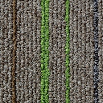 Teppichfliese Krakau, Fliese, Bodenschutz, verschiedene Farben, 50x50 cm, Karat, Quadratisch, Höhe: 6 mm, Selbstliegend