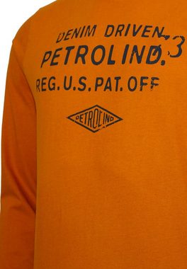 Petrol Industries Longsleeve Shirt Langarmshirt mit Rundhals und Logo-Print (1-tlg)